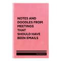 Personalized Notes and Doodles From Meetings Leatherette Sketch Book (small) | Pink