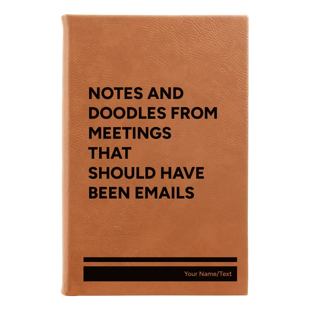 Personalized Notes and Doodles From Meetings Leatherette Journal (small) | Rawhide