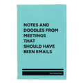 Personalized Notes and Doodles From Meetings Leatherette Journal (small) | Teal