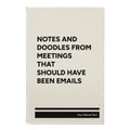 Personalized Notes and Doodles From Meetings Leatherette Journal (small) | White