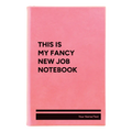 Personalized Fancy New Job Leatherette Journal (small) | Pink