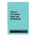 Personalized Fancy New Job Leatherette Sketch Book (small) | Teal