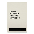Personalized Fancy New Job Leatherette Journal (small) | White