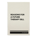 Personalized Reasons For a Future Therapy Bill Leatherette Sketch Book (small) | White