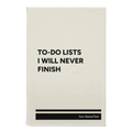 Personalized TO DO List Leatherette Sketch Book (small) | White