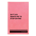 Personalized Stop Saying Leatherette Sketch Book (small) | Pink