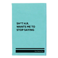 Personalized Stop Saying Leatherette Sketch Book (small) | Teal