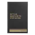 Personalized Stop Saying Leatherette Journal (small) | Black/Gold
