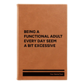 Personalized Functional Adult Leatherette Sketch Book (small) | Rawhide