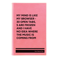 Personalized My Browser Leatherette Journal (small) | Pink