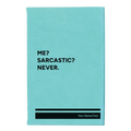 Personalized Me Sarcastic Never Leatherette Journal (small) | Teal