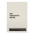 Personalized Me Sarcastic Never Leatherette Sketch Book (small) | White