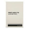 Personalized Most likely to Leatherette Journal (small) | White