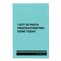 Personalized Procrastinating Leatherette Journal (small) | Teal