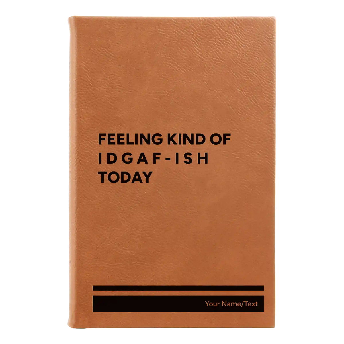 Personalized Idgaf ish Leatherette Sketch Book (small) | Rawhide