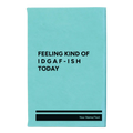Personalized Idgaf ish Leatherette Journal (small) | Teal