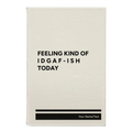 Personalized Idgaf ish Leatherette Journal (small) | White