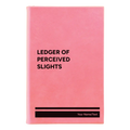 Personalized Perceived Slights Leatherette Journal (small) | Pink
