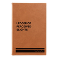 Personalized Perceived Slights Leatherette Sketch Book (small) | Rawhide