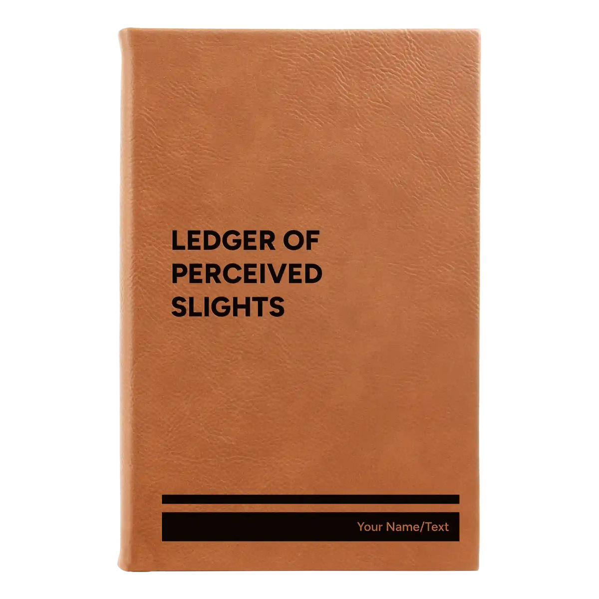 Personalized Perceived Slights Leatherette Sketch Book (small) | Rawhide