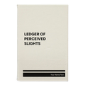 Personalized Perceived Slights Leatherette Sketch Book (small) | White