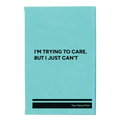 Personalized Trying to Care Leatherette Journal (small) | Teal