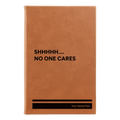Personalized Shhhh Leatherette Sketch Book (small) | Rawhide