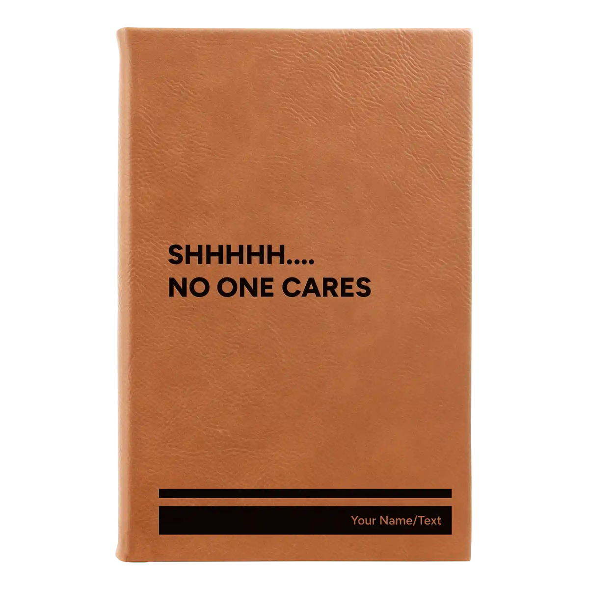Personalized Shhhh Leatherette Sketch Book (small) | Rawhide