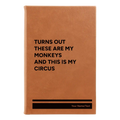 Personalized My Circus Leatherette Sketch Book (small) | Rawhide