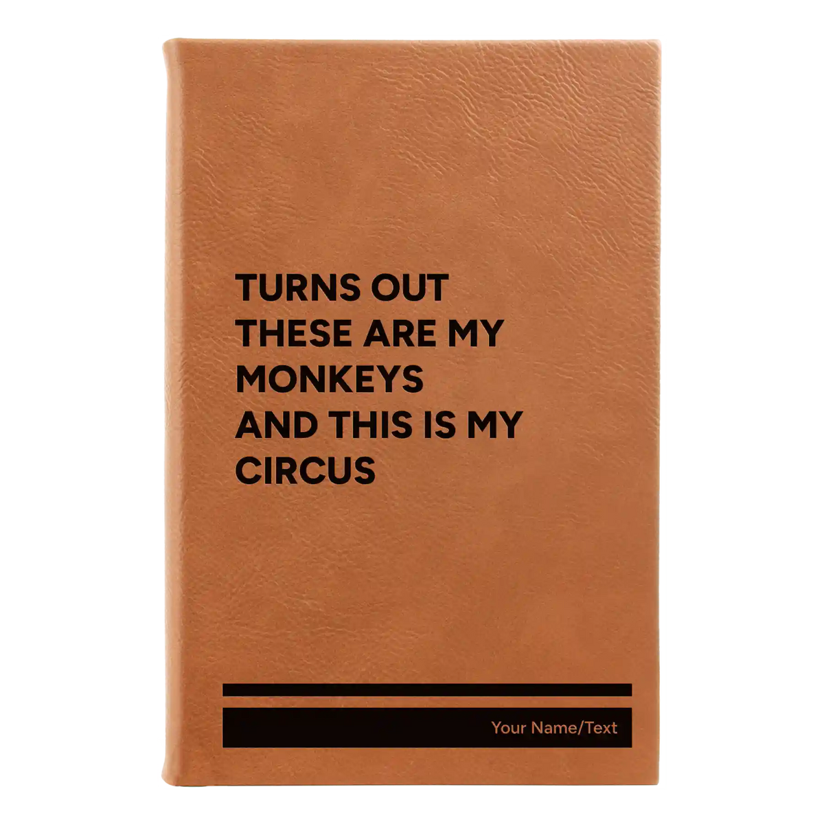 Personalized My Circus Leatherette Sketch Book (small) | Rawhide