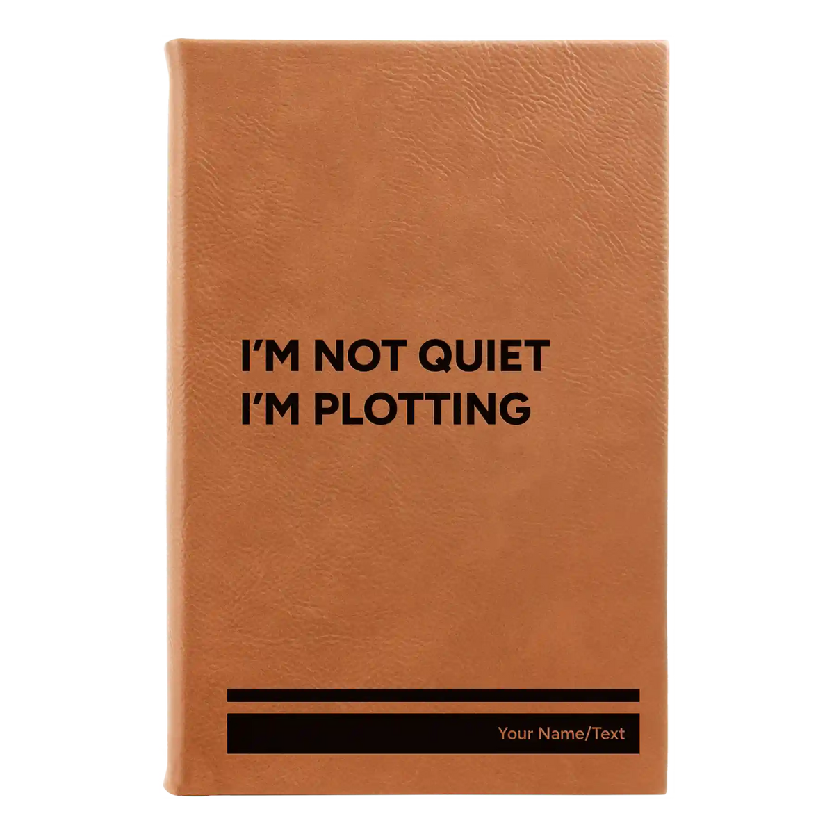 Personalized Not Quiet Leatherette Sketch Book (small) | Rawhide