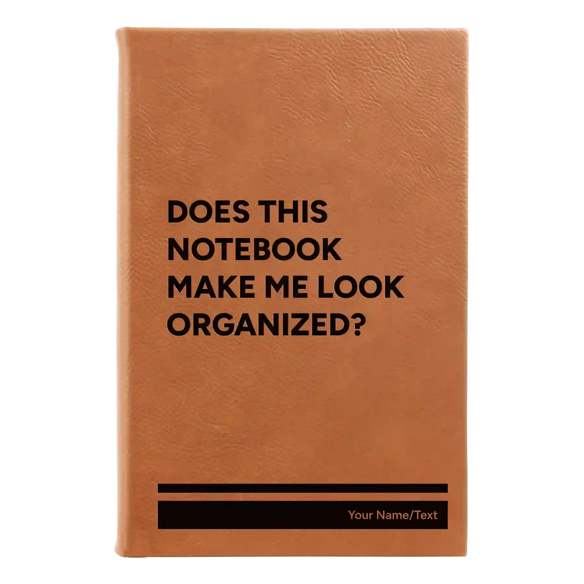 Personalized Look Organized Leatherette Journal (small) | Rawhide