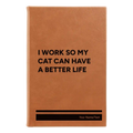 Personalized My Cat Leatherette Journal (small) | Rawhide