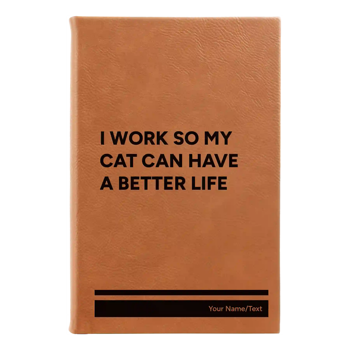 Personalized My Cat Leatherette Journal (small) | Rawhide