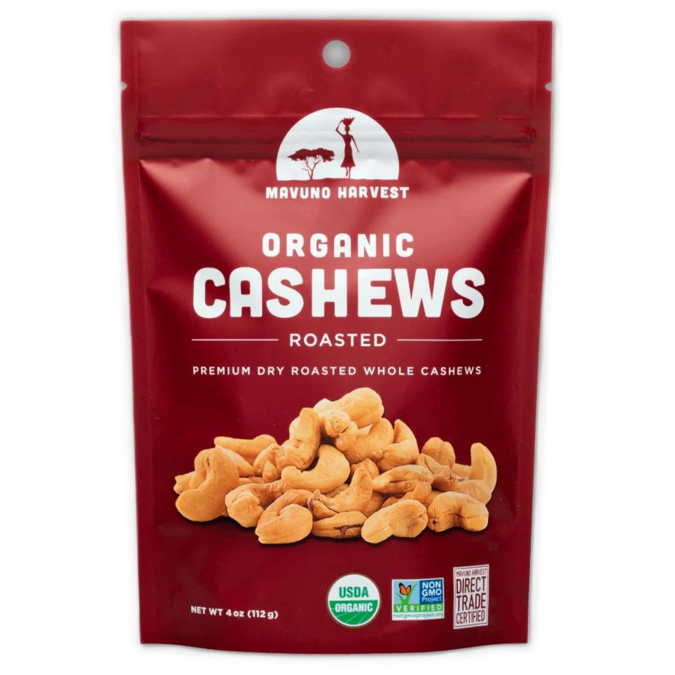 Mavuno Harvest - Organic Roasted Cashews (4OZ)