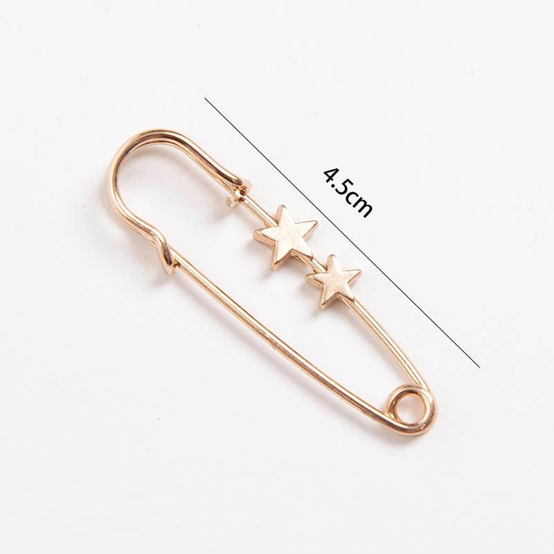Decorative Safety Pin Brooches