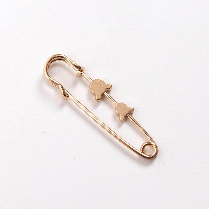 Decorative Safety Pin Brooches