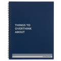 Personalized Things to Overthink About Spiral Notebook (large) | Blue