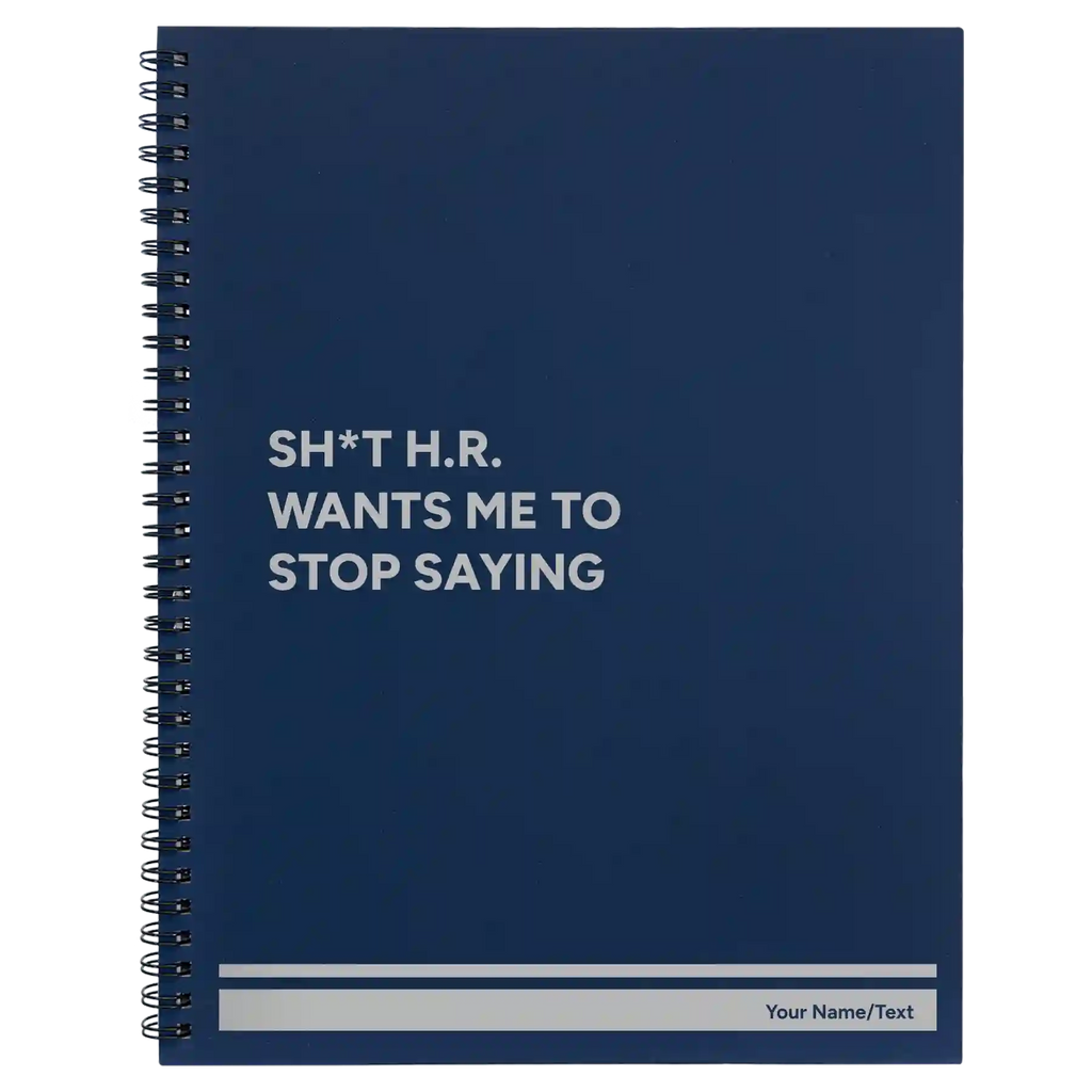 Personalized Stop Saying Spiral Notebook (large) | Blue