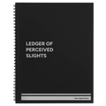 Personalized Perceived Slights Spiral Notebook (large) | Black