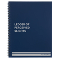 Personalized Perceived Slights Spiral Notebook (large) | Blue