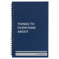 Personalized Things to Overthink About Spiral Notebook (small) | Blue