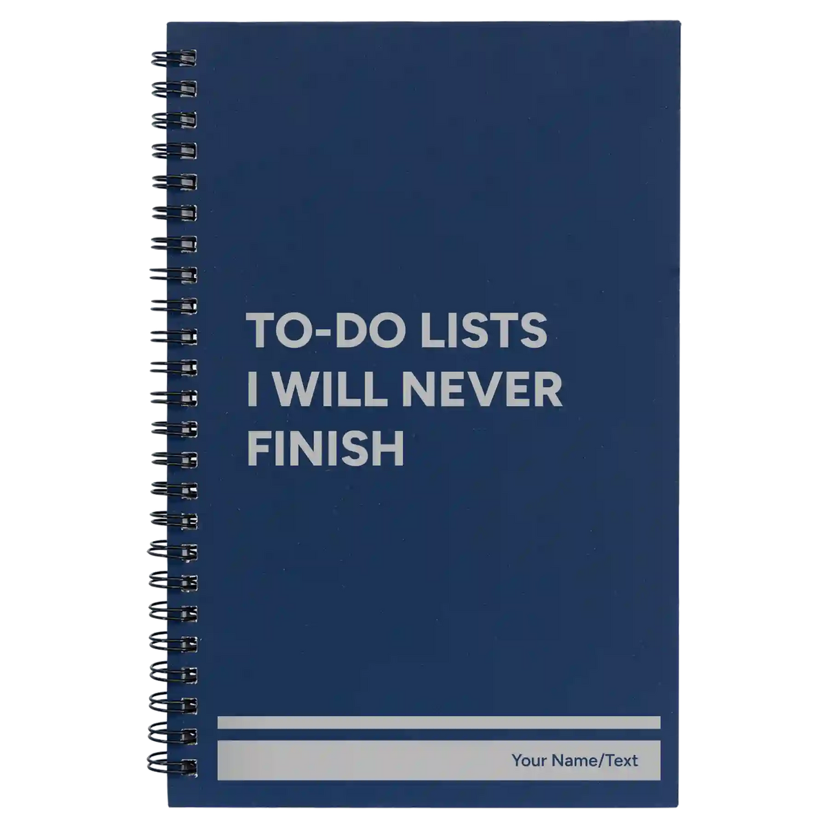 Personalized TO DO List Spiral Notebook (small) | Blue