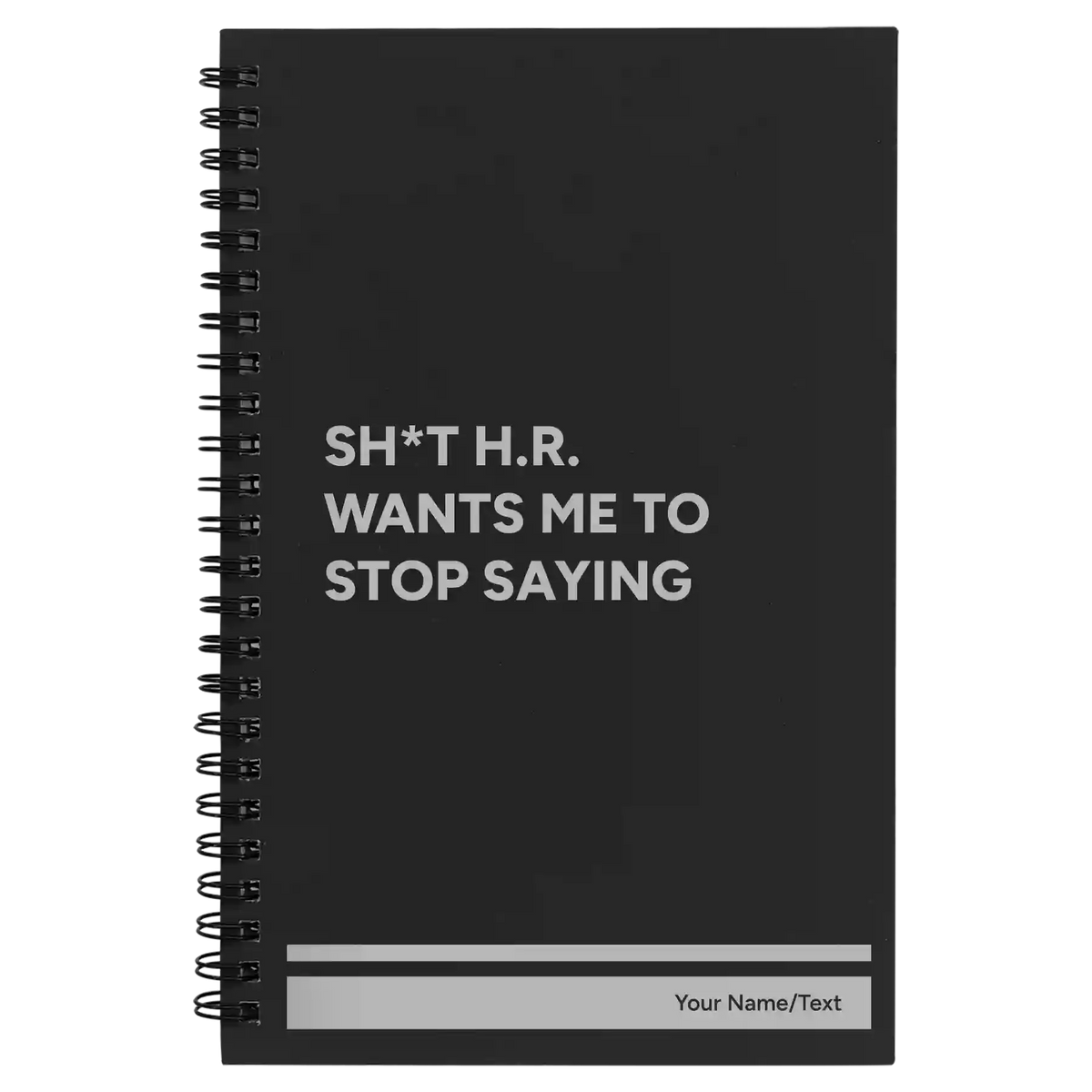 Personalized Stop Saying Spiral Notebook (small) | Black