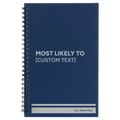 Personalized Most likely to Spiral Notebook (small) | Blue