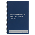 Personalized Idgaf ish Spiral Notebook (small) | Blue
