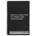 Personalized Lower Your Expectations Spiral Notebook (small) | Black