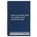 Personalized Lower Your Expectations Spiral Notebook (small) | Blue