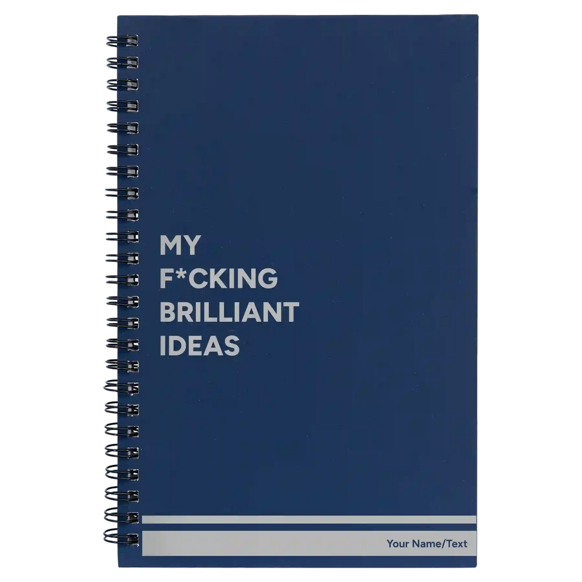 Personalized Fcking Brilliant Ideas Spiral Notebook (small) | Blue