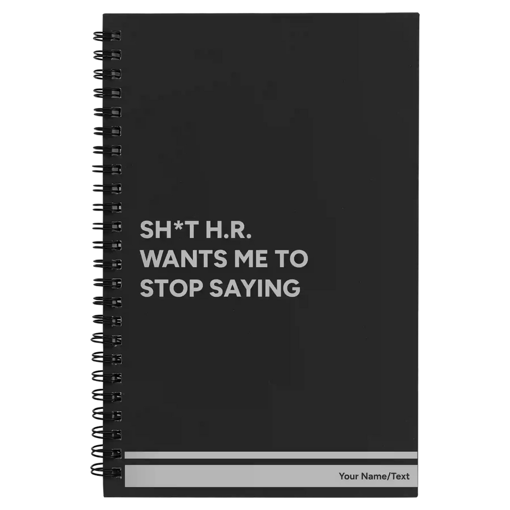 Personalized Stop Saying Spiral Notebook (small) | Black
